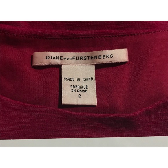 Diane Von Furstenberg Marchona Dress size 2 Pink Draped Pleated Sleeveless - Picture 5 of 9